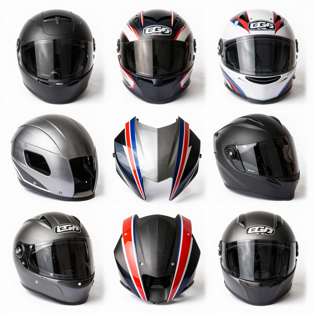 Various motorcycle fairing designs