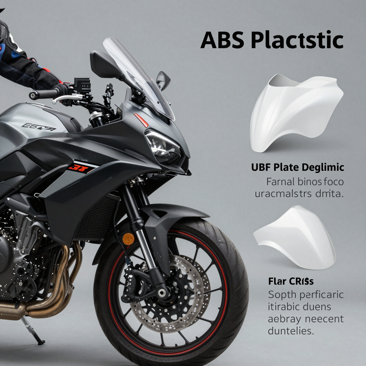 Infographic of Motorcycle Fairing Materials