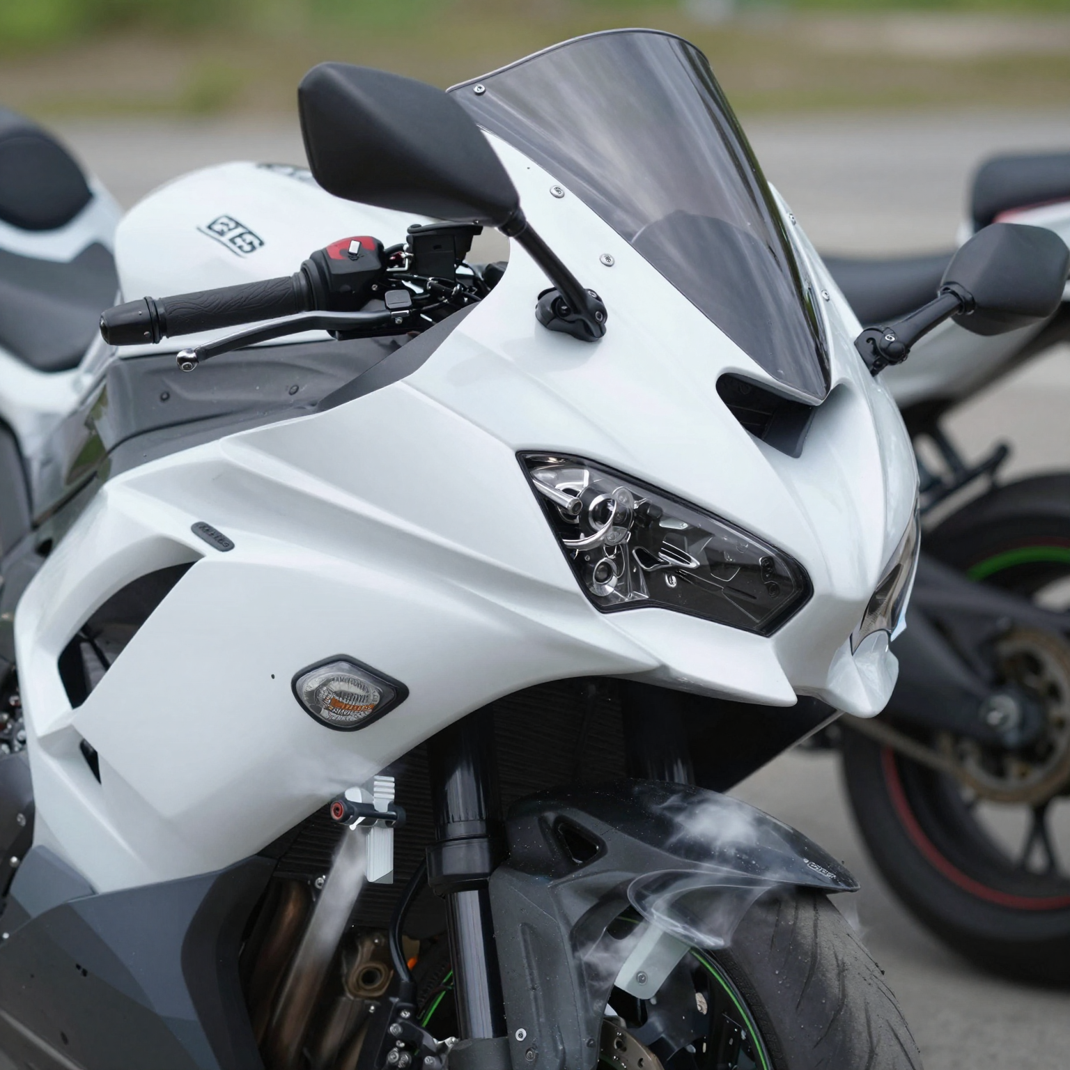 White OEM 2013 Kawasaki ZX6R Fairing