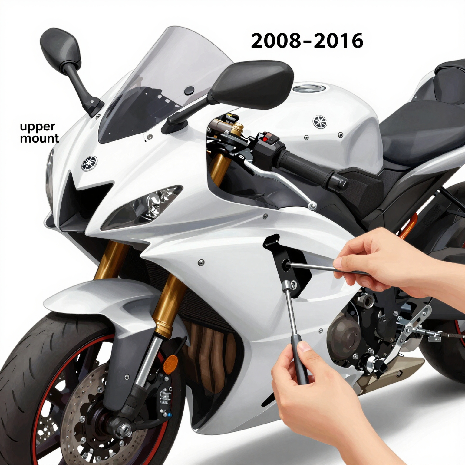 Yamaha R6 Upper Fairing Installation