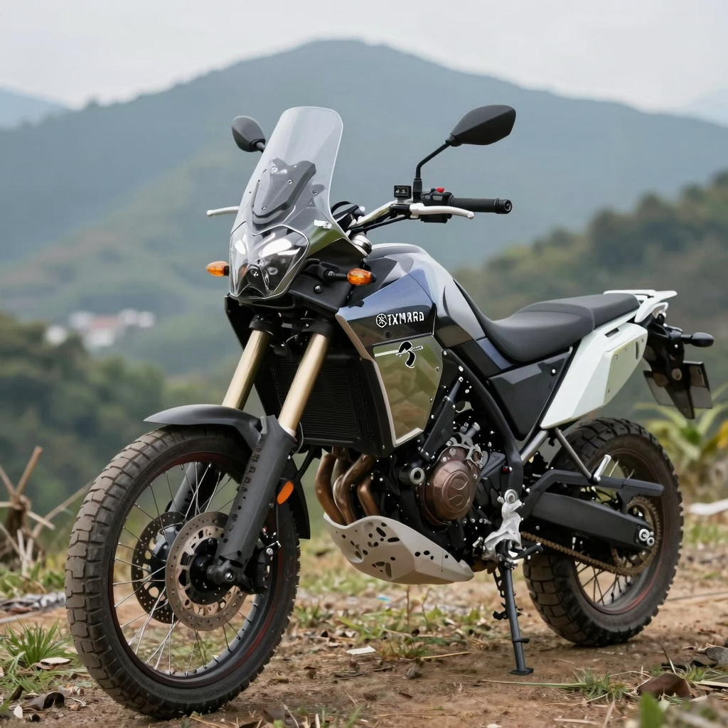 Yamaha Tenere 700 with custom fairings