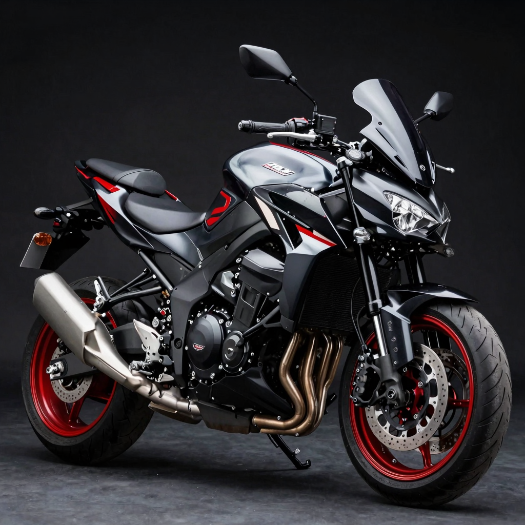 2006 Kawasaki Z1000 transformed with a sleek aftermarket fairing kit