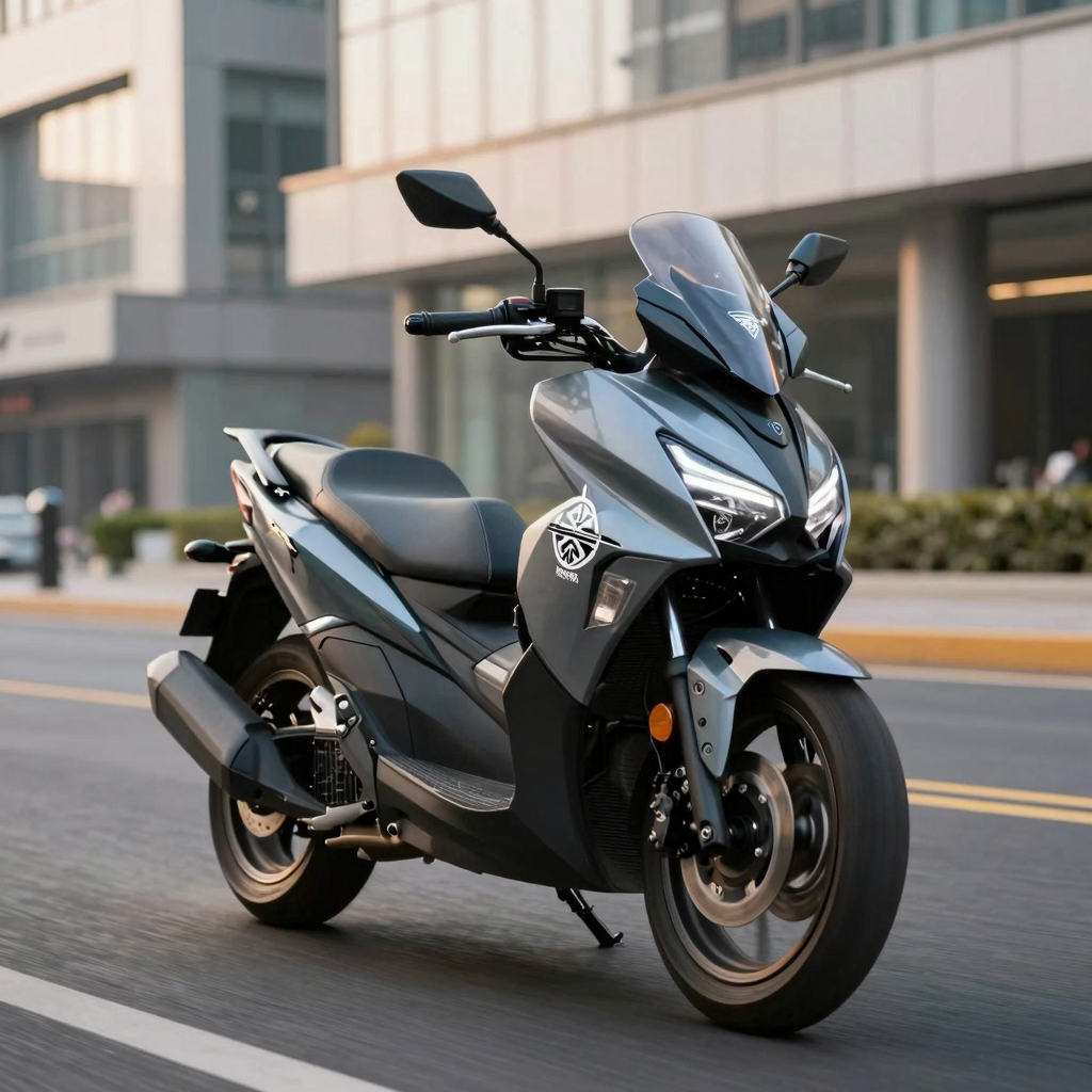 2018 Yamaha Bolt with custom front fairing displaying business branding