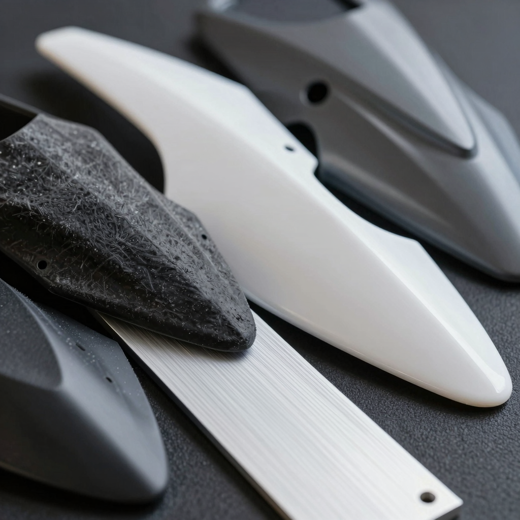 Close-up of Fairings Materials