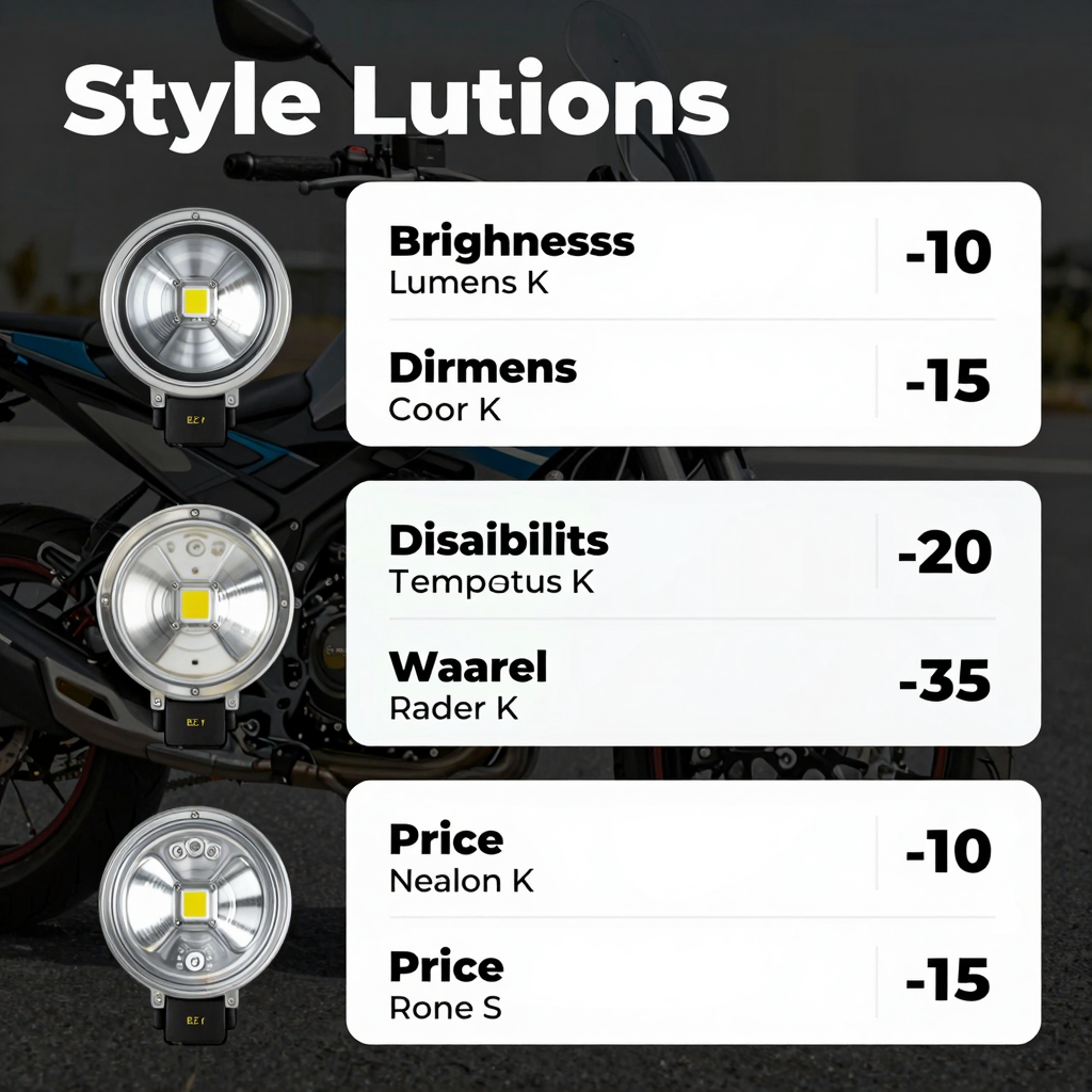 Comparison of Different LED Options for Motorcycles