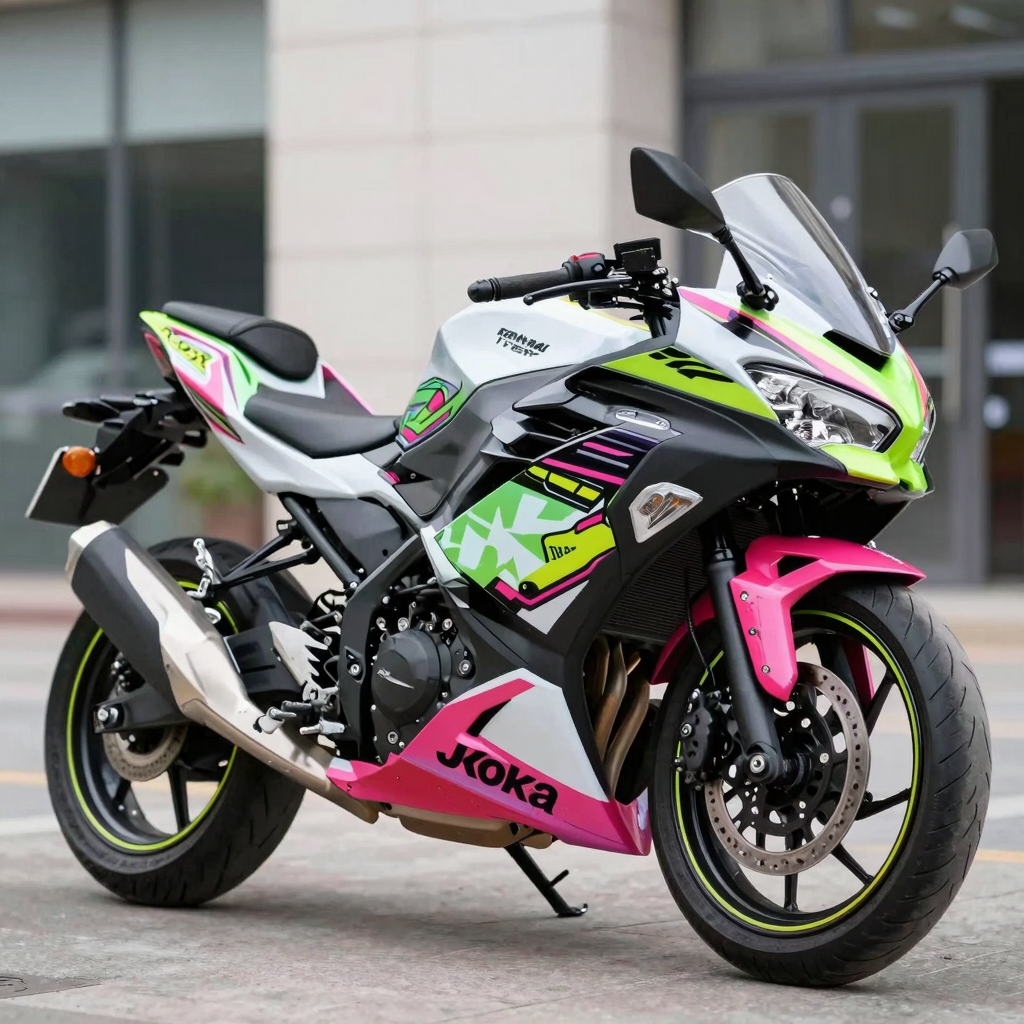 Kawasaki Ninja EX250 with custom fairings