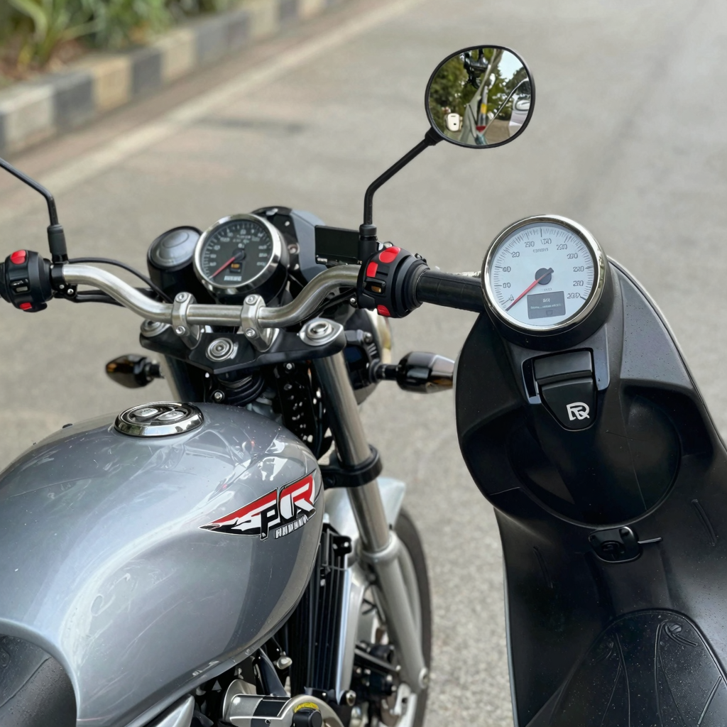 Before and After Speedometer Relocation