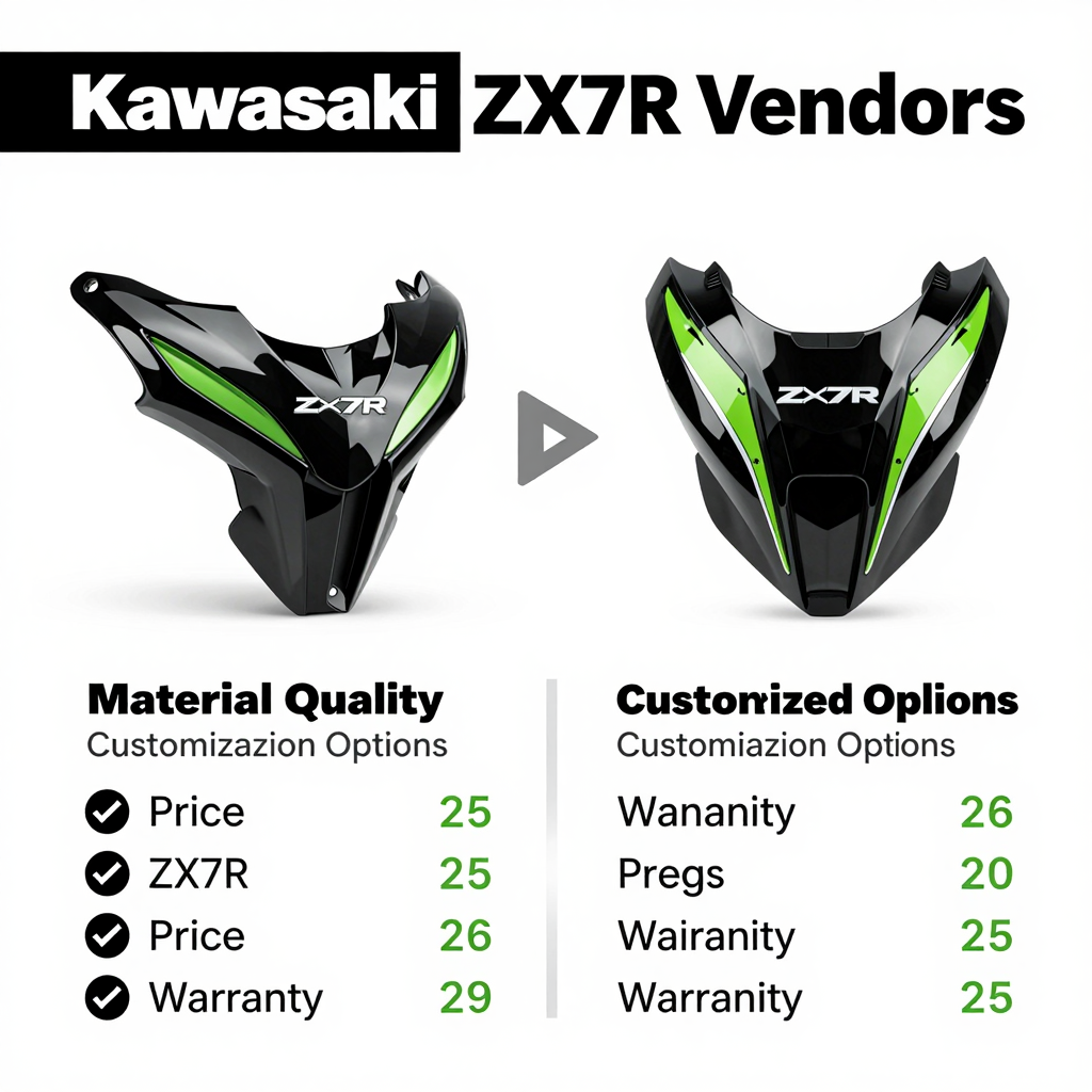 Kawasaki ZX7R Fairings Vendors Comparison