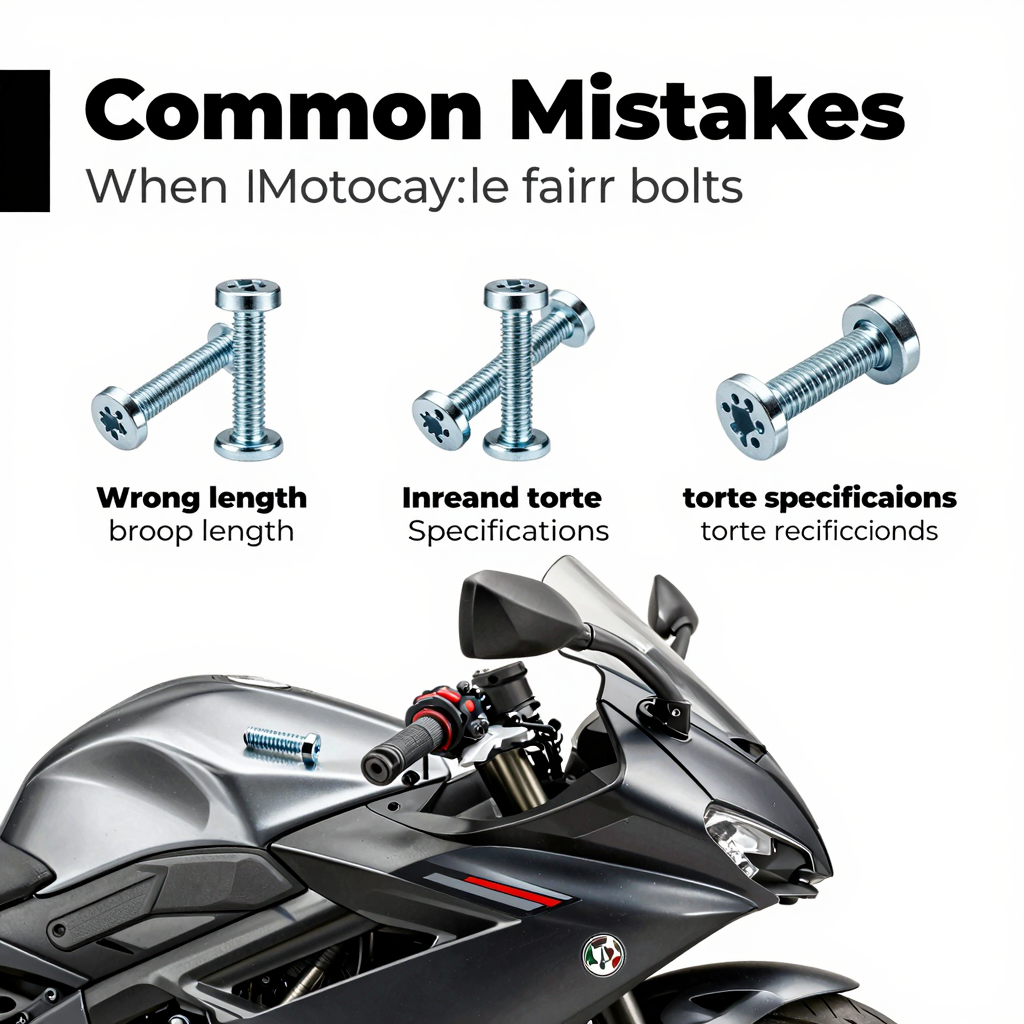 Common mistakes with fairing bolts