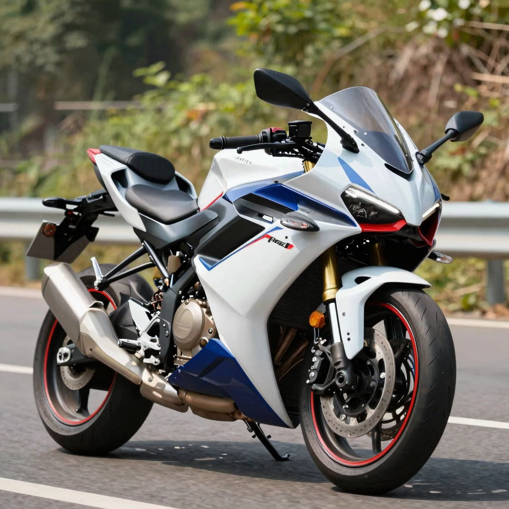 Motorcycle with fairings