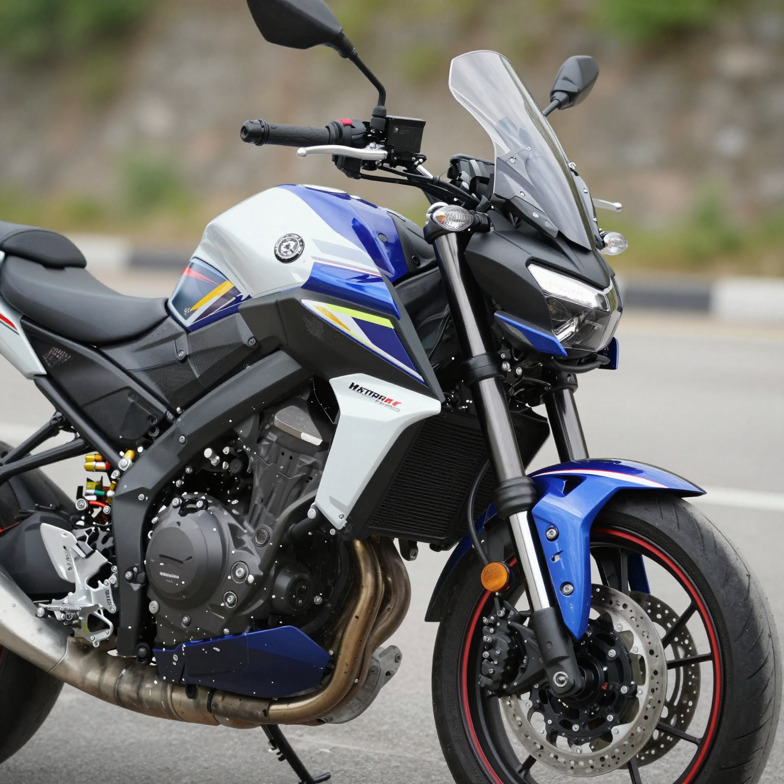 Yamaha Motorcycle with Customized Fairings