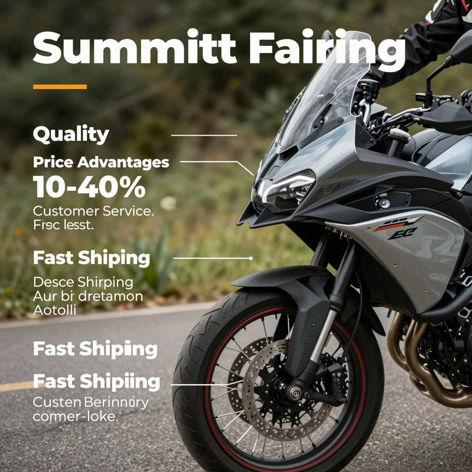 Infographic of Summit Fairings Benefits