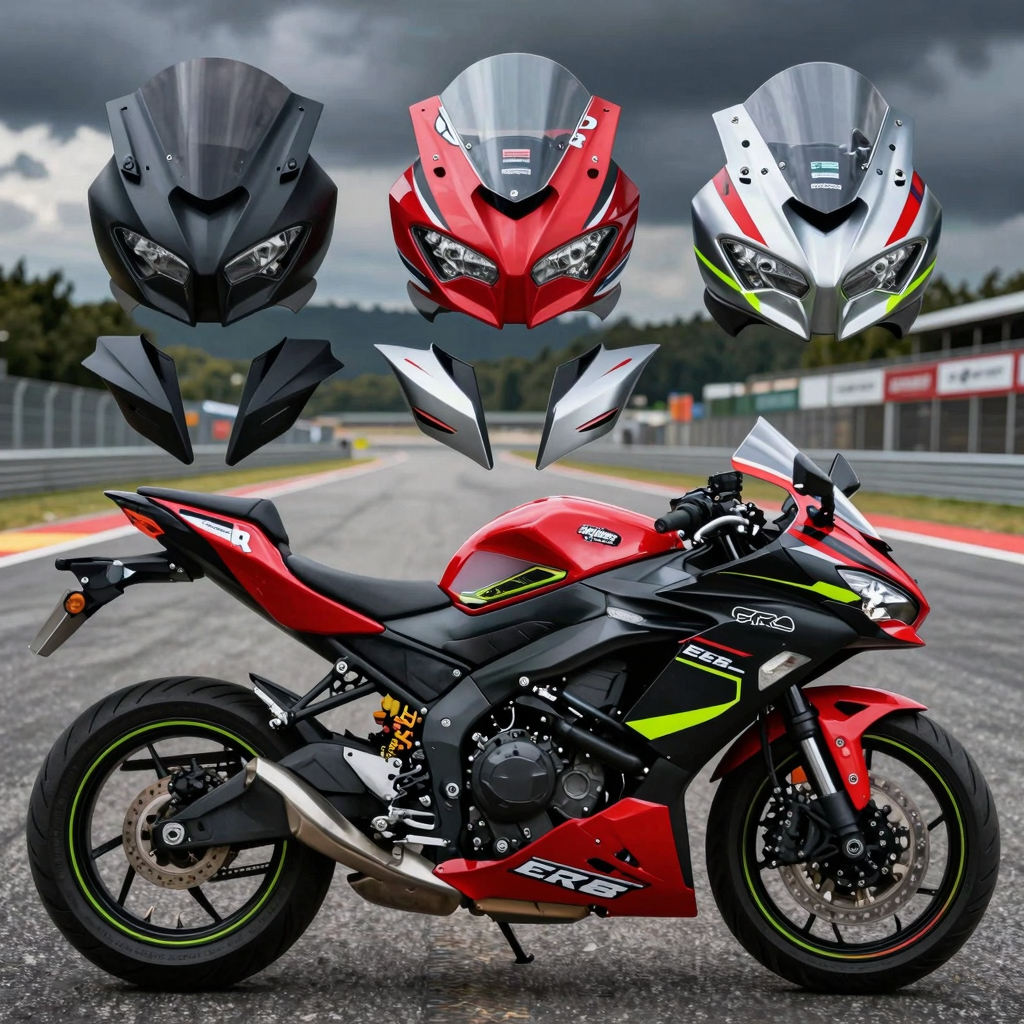 Kawasaki ER6 Race Fairings Customization Options
